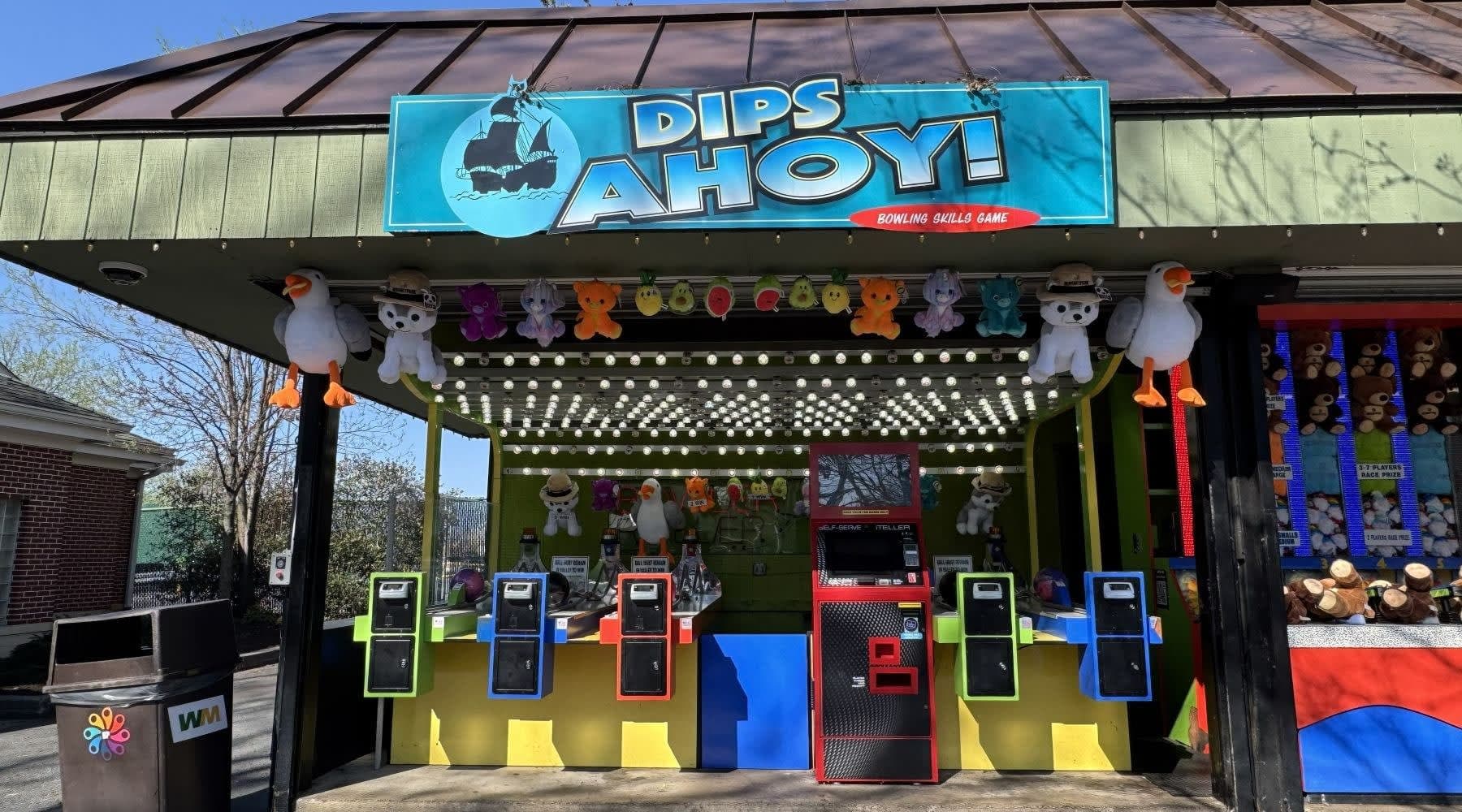 Roll the ball hard enough to get over the hill to win