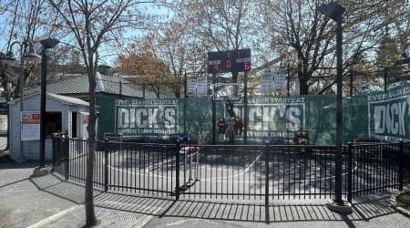 Players take 12 shots around the basketball court