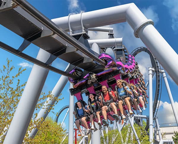rider on great bear at hersheypark