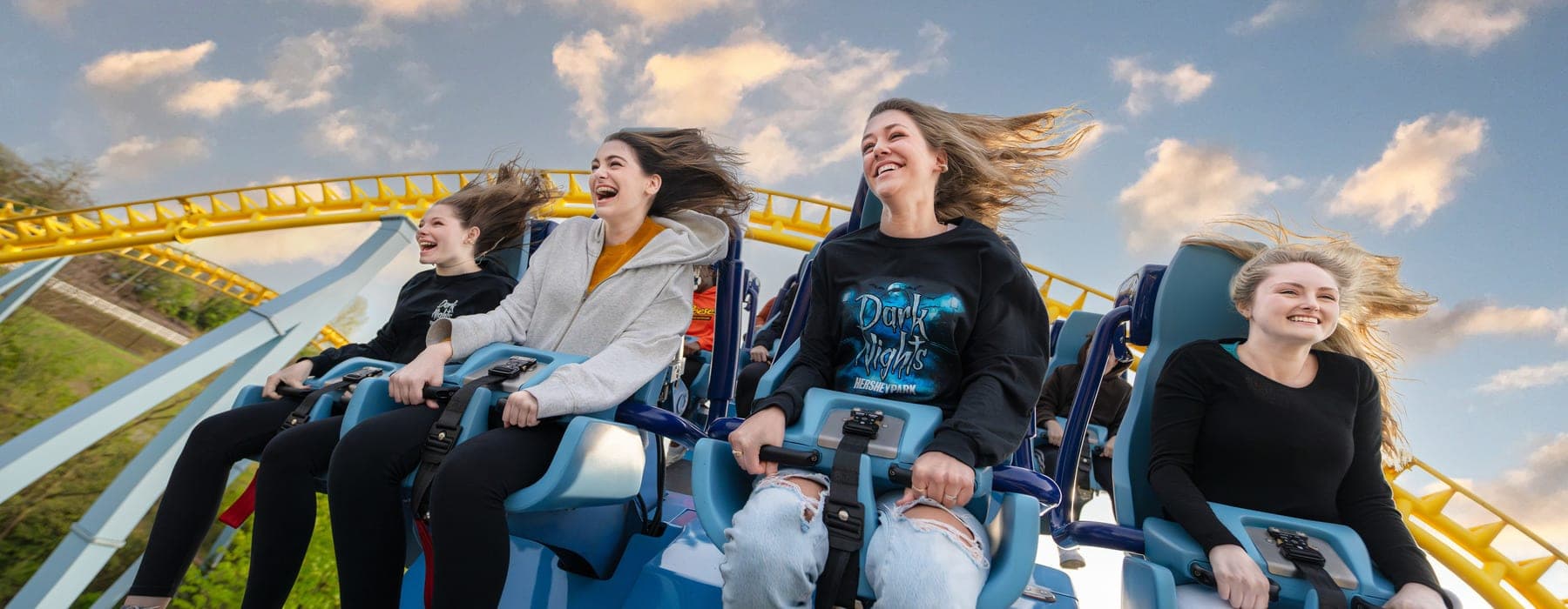 Girls on Skyrush
